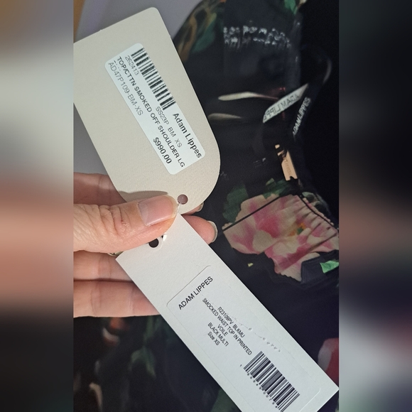 Adam Lippes smocked waist top - Picture 7 of 9